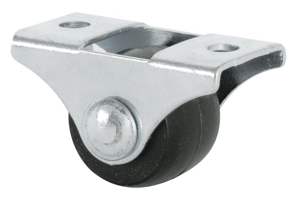 12'Lİ 20 MM GENİŞ SABİT SİYAH TEKERLEK