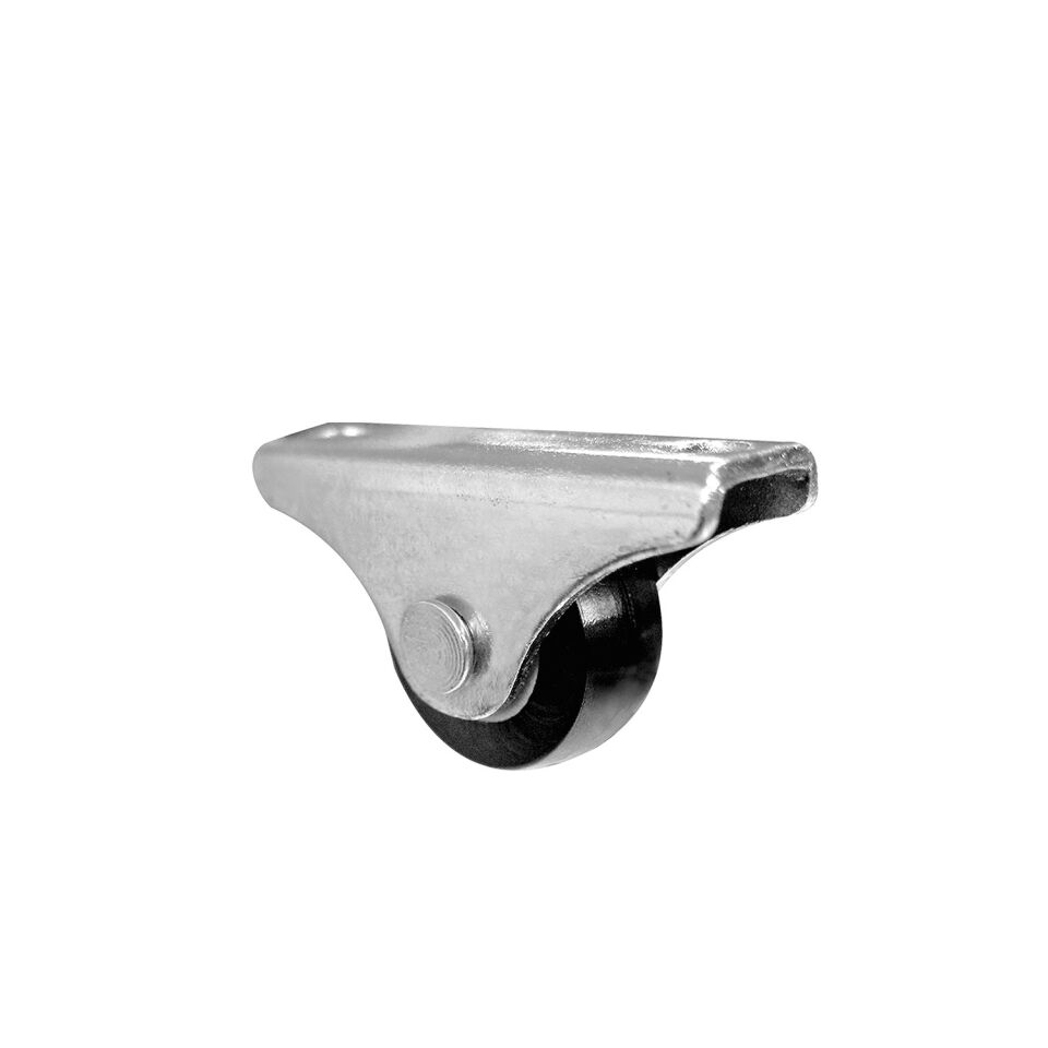 12'Lİ 20 MM DAR SABİT SİYAH TEKERLEK