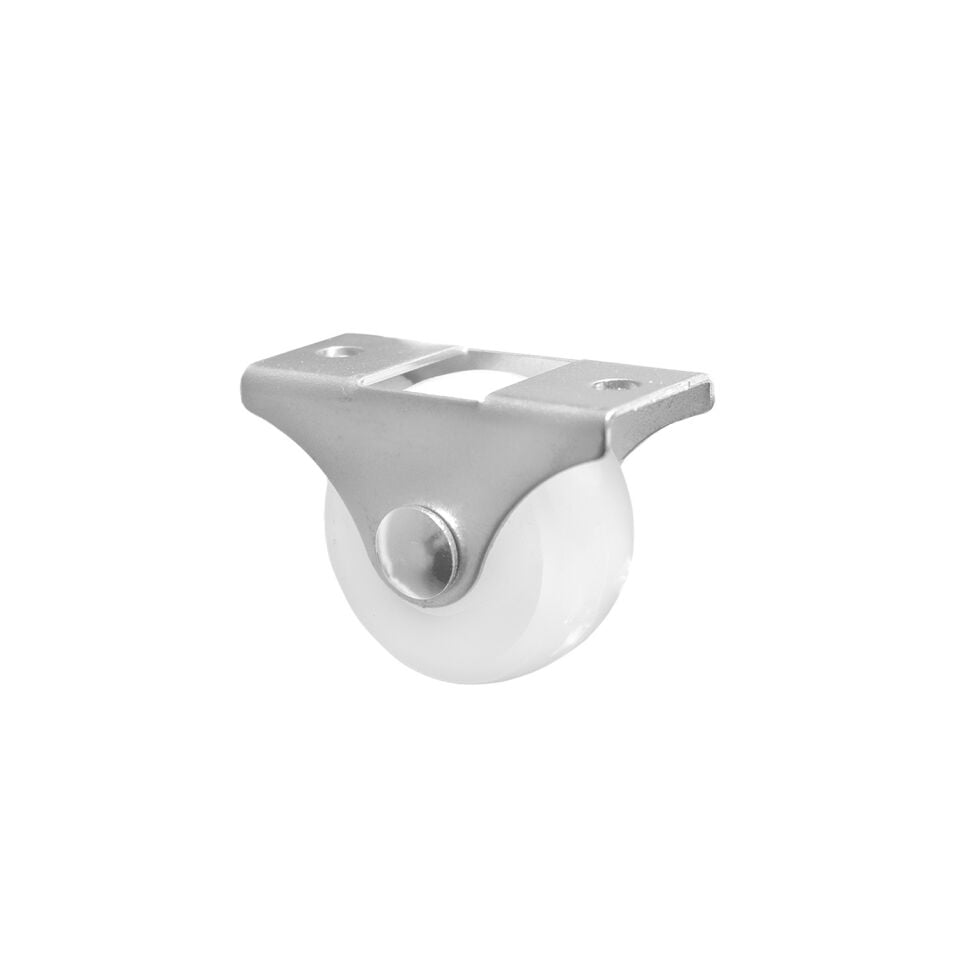 12'Lİ 30 MM SABİT BEYAZ TEKERLEK