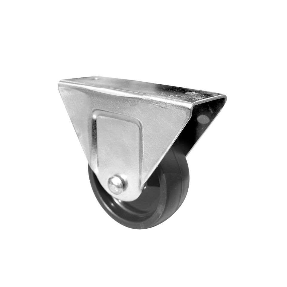 4'LÜ 50 MM SABİT SİYAH TEKERLEK