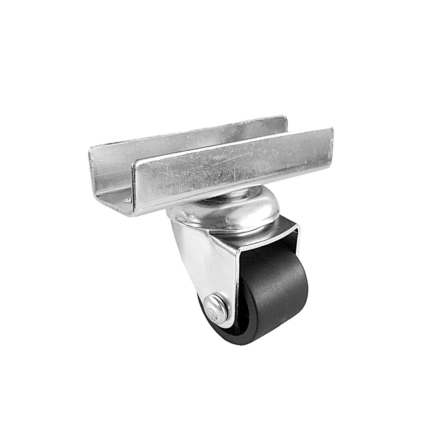 4'LÜ U TABLALI DÖNER 28 MM SİYAH TEKERLEK