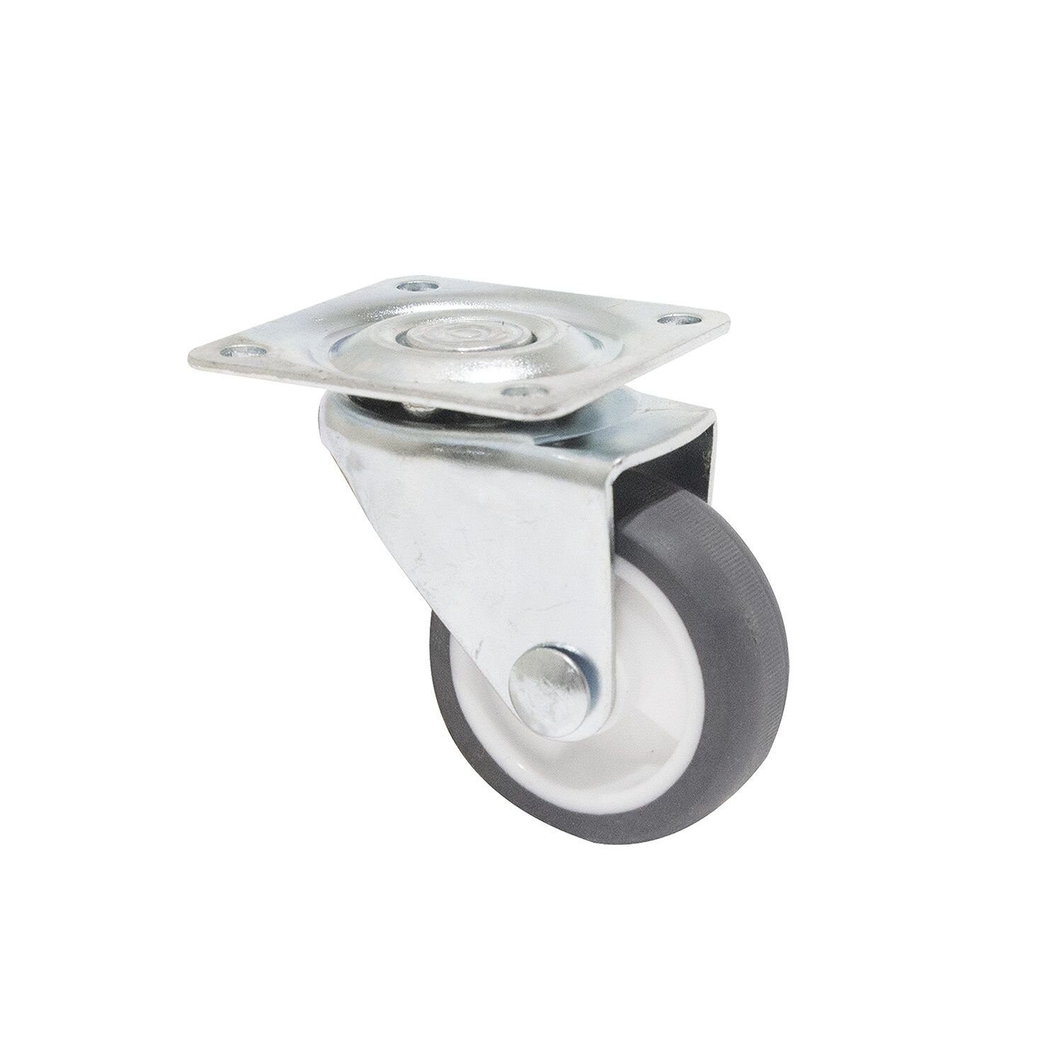 4'LÜ TABLALI BİLYALI 30 MM  GRİ TPE TEKERLEK