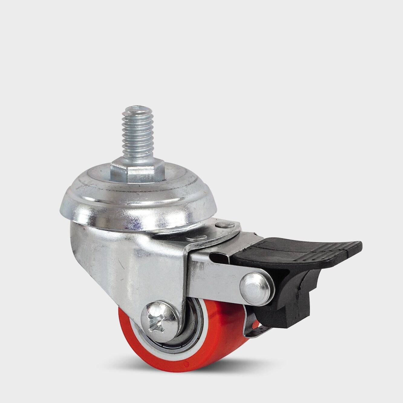 FRENLİ,CİVATALI BİLYALI 35 MM TPE TURUNCU TEKERLEK