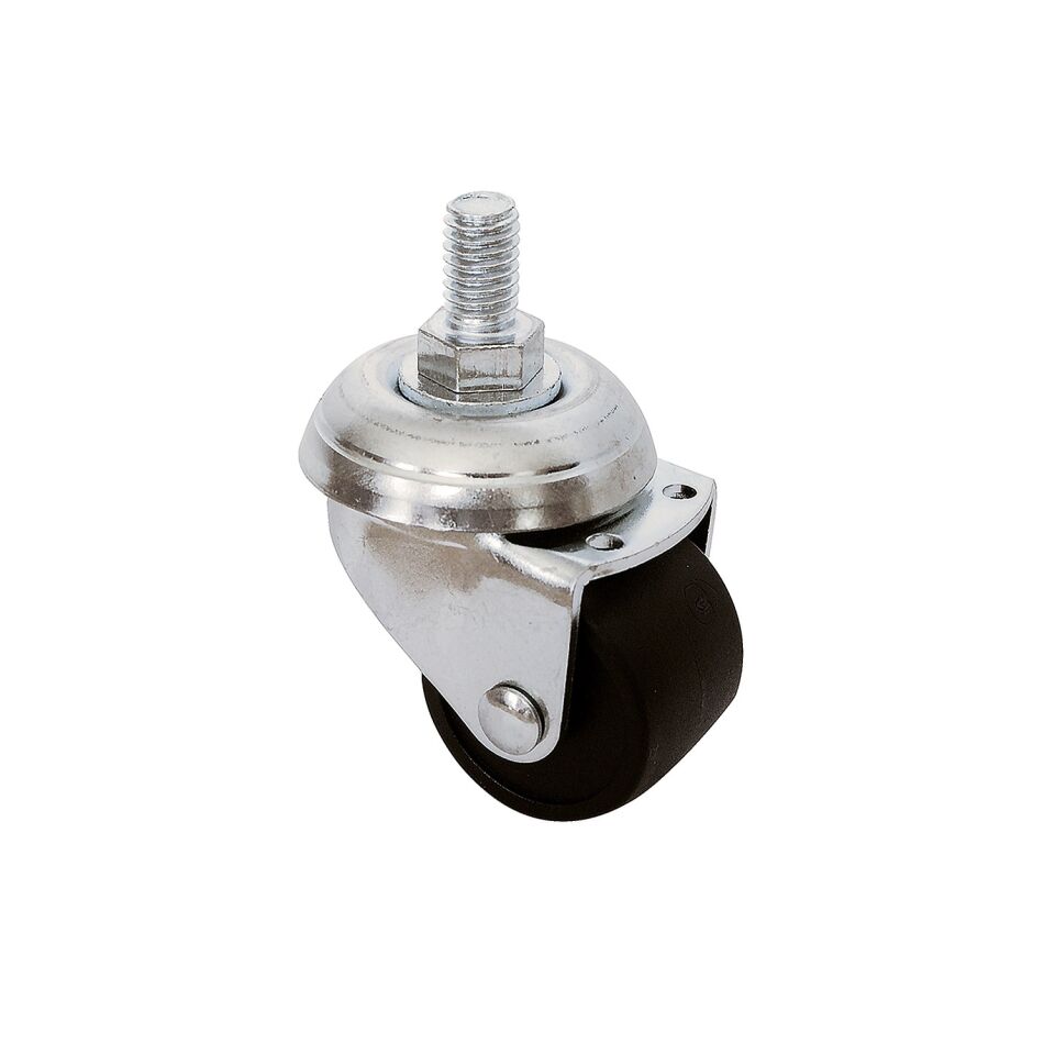 CİVATALI BİLYALI 35 MM SİYAH TEKERLEK