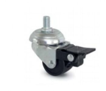 FRENLİ,CİVATALI BİLYALI 35 MM SİYAH TEKERLEK