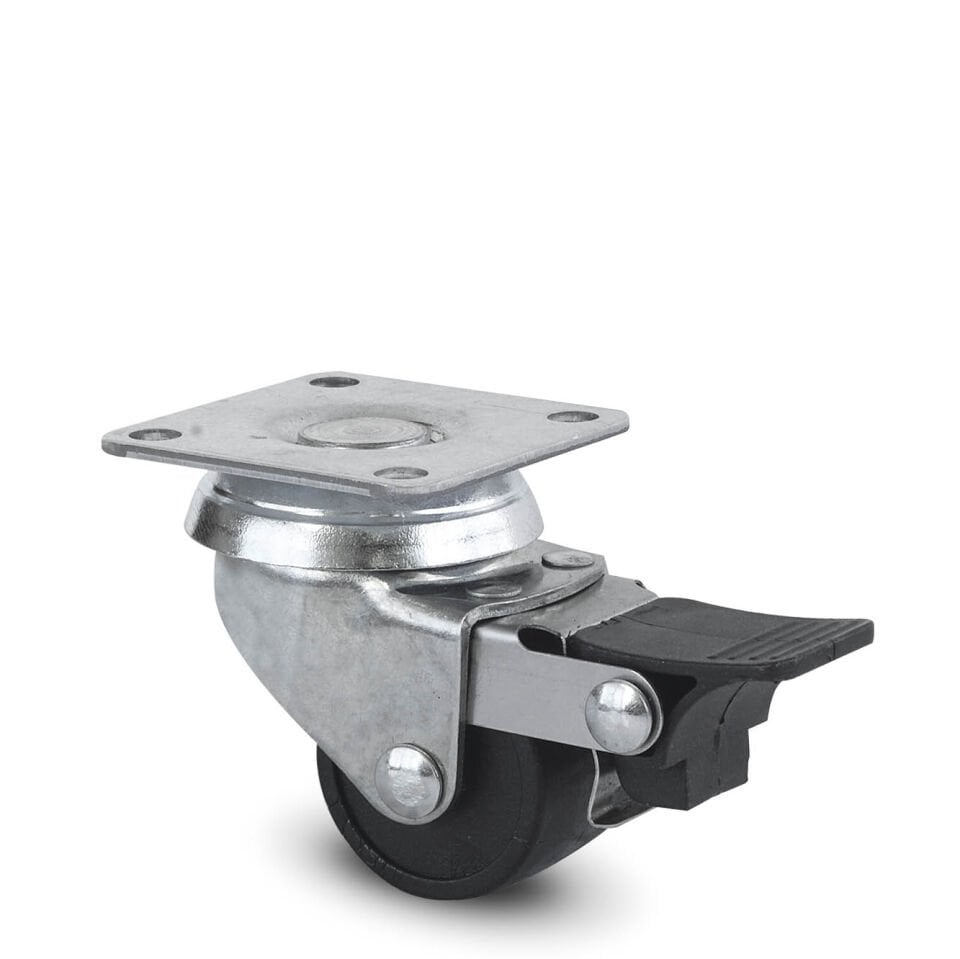 FRENLİ,TABLALI BİLYALI 35 MM SİYAH TEKERLEK