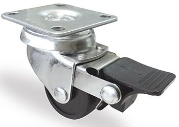 FRENLİ,TABLALI BİLYALI 35 MM SİYAH TEKERLEK