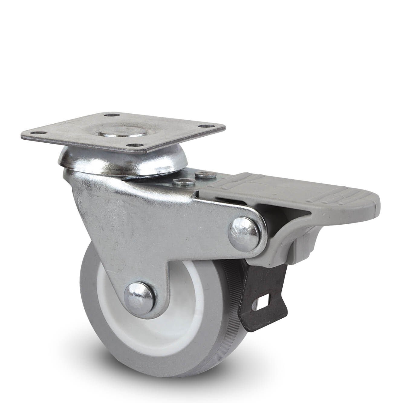 FRENLİ, TABLALI 50 MM GRİ TEKERLEK