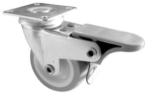 FRENLİ, TABLALI 50 MM GRİ TEKERLEK